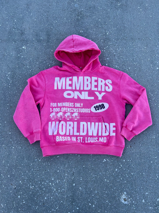 PINK “MEMBERS” HOODIE